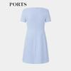 PORTS Women's Elegant Short Sleeve Commuter Dress