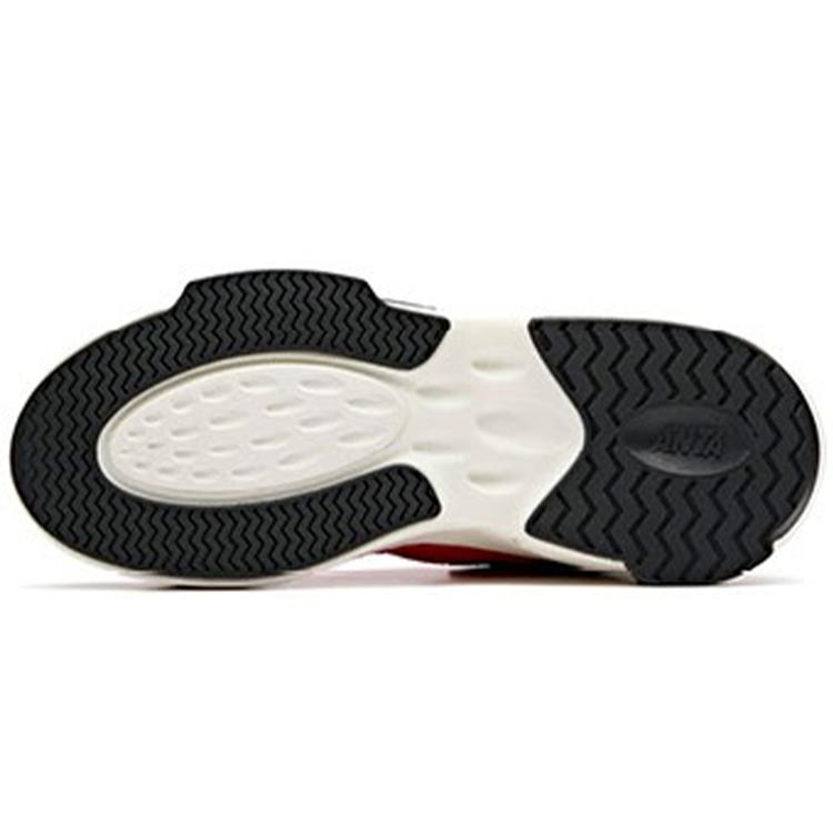 New Anta Bastard Slip Resistant Abrasion Resistant High Top Skateboard Shoes Men's Red White 11918080-2