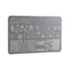 Stainless Steel Manicure Stamp Plate with Smooth Surfaces Ensuring Safety Metal Texture for Kids and Creative Activity