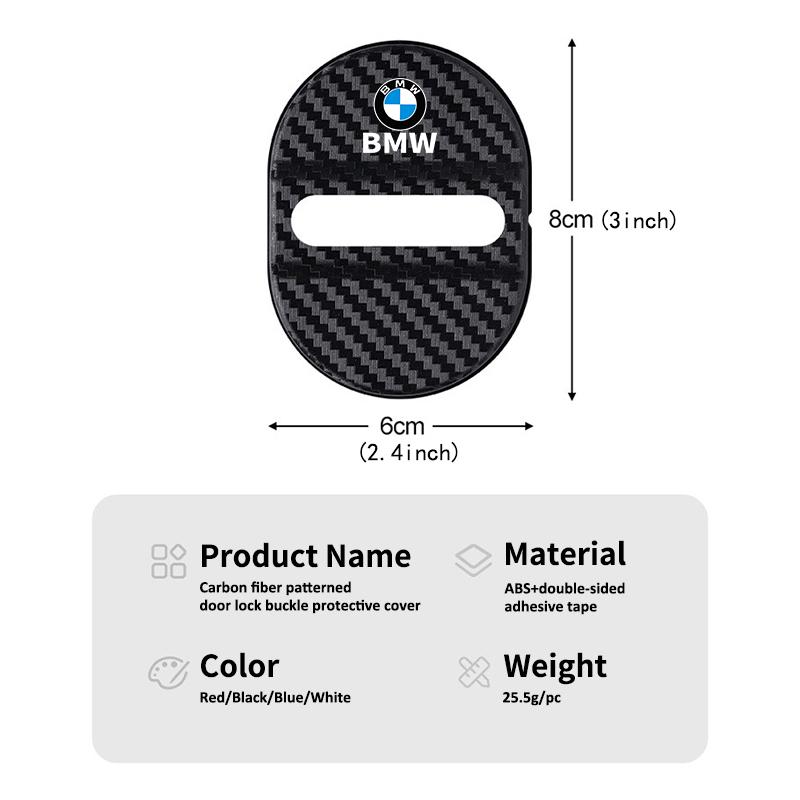 Car Door Lock Buckle Protector Cover Water Proof Lock Keys For BMW M Sport M2 M3 M4 M5 M6 E46 E90 E60 F10 F20 E87 X3 X6 FB0