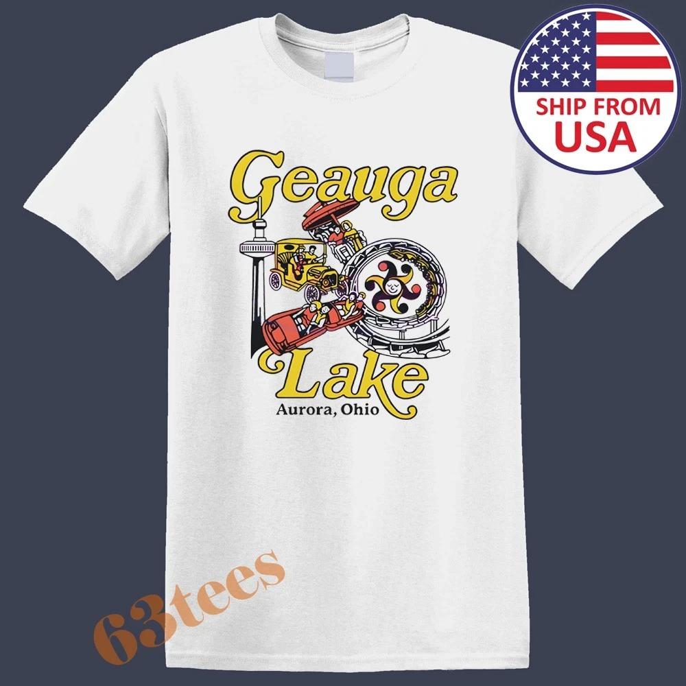 Geauga Lake Tribute Amusement Park Men s White Size S to 5XL 4XL