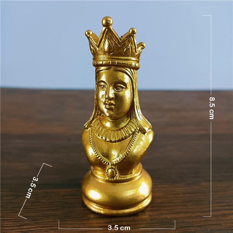 Black & White International Chess Figurines Statue Chess Pieces Board Games Accessories Home Decor Chessmen Ornaments