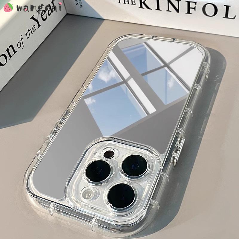 Mirror Phone Case For Vivo Y20 Y20S Y12A Y12S Y11S Y17 Y15 Y13 Y12 Y11 Back Cover Cute Simple Luxury Soft Shockproof Clear Case