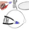 Badminton Racket Starting Stringing Clamp with Pad, 3 Spring Tennis Racket Blocking Decompression Pad Fixing Starter Clip