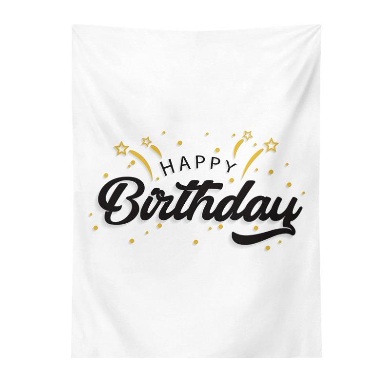 Birthday Party Hanging Cloth Home Wall Decoration Tapestry Office Living Room Tapestry