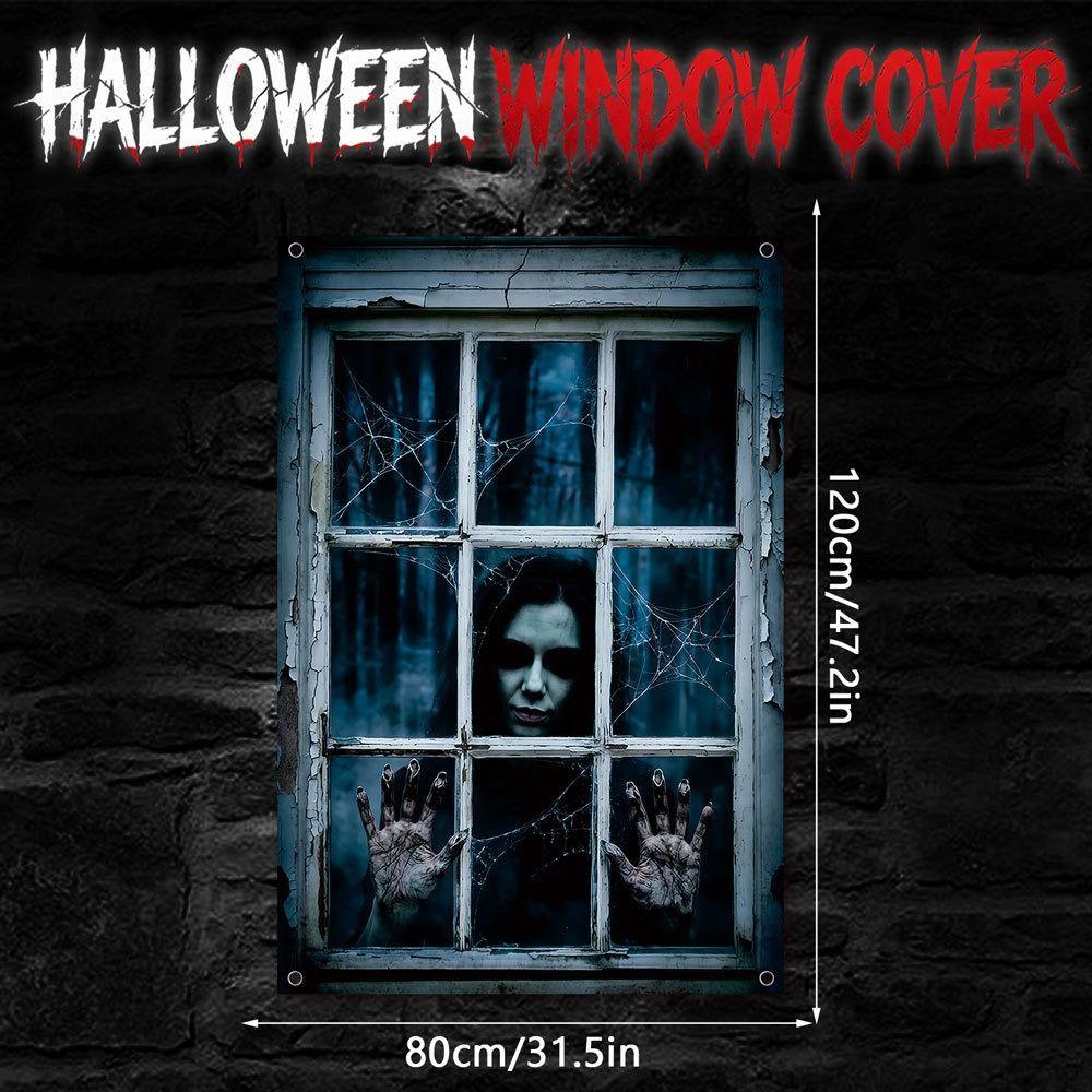 Large Size Halloween Curtain Multicolor Halloween Party Backdrop Festival Supplies