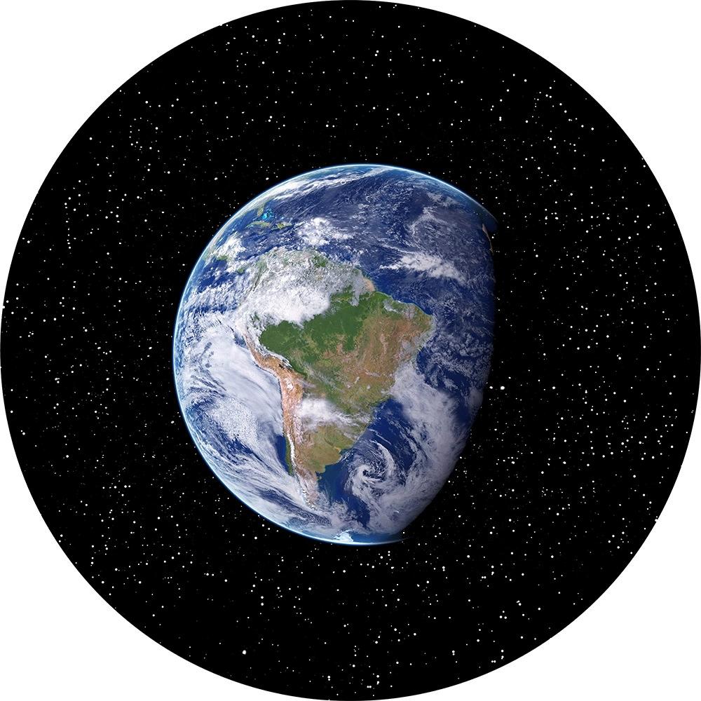 Space Circular Carpet Galaxy Nebula Planet Rug Living Room Bedroom Warm Wear-resistant Anti Slip Pad Home Decoration