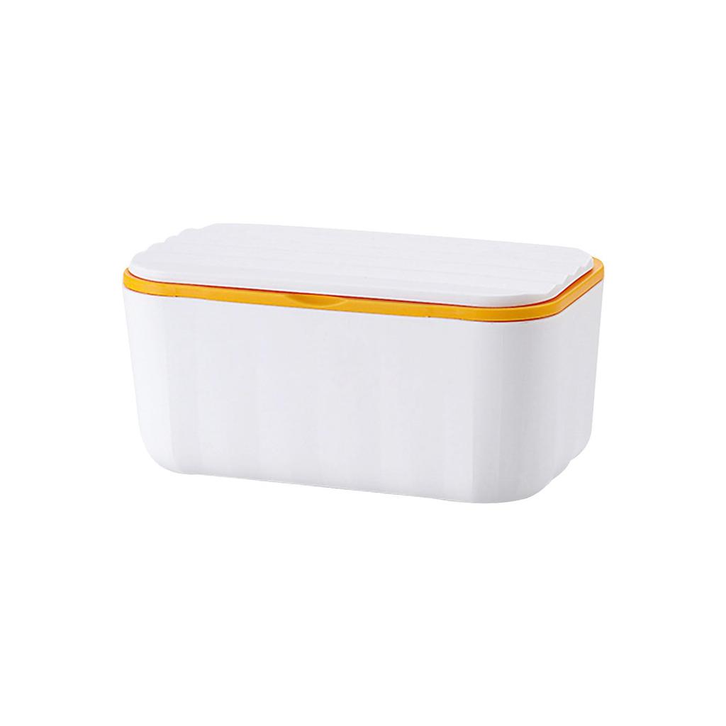 Cat-proof tissue box with lid, simple and cute, cat-proof, spring-loaded, white, child-proof, tissue box