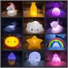 Hot-Selling Unicorn Star Cloud Sun Ice Cream Night Light - Luminous Toy for Kids' Room Decoration
