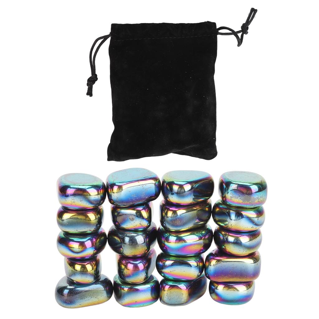20Pcs Ferrite Putty Stones Decompression Small Size Satisfying Magnet Rock for Office Classroom