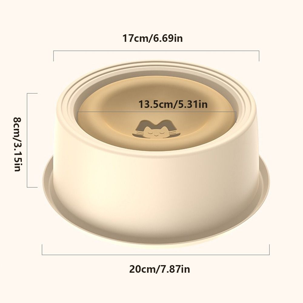Non-Slip Pet Water Bowl Large Capacity Pet Feeding Dish Safe Slow Feeder Bowl Dog Use