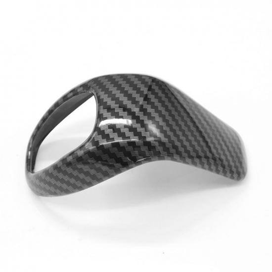 Carbon Fiber ABS Gear Shift Knob Head Cover Trim For BMW X1 F48 2016-