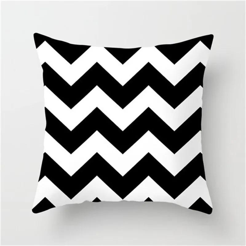 Alphabet Arrow Black and White Decorative Pillowcase Car Ornaments Office Living Room Sofa Home Pillowcase