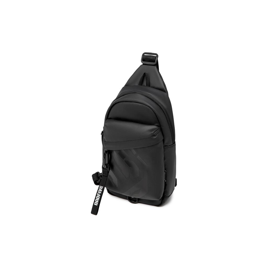 New LiNing Polyester Polyurethane Sling Bag Regular Unisex Black ABDU095-4