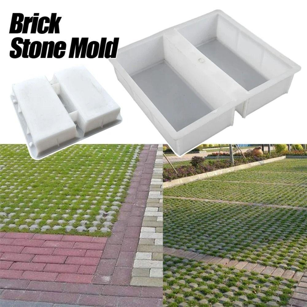 Reusable Paving Cement Mold DIY Brick Stone Mold Cement Brick Mould  Garden Paths