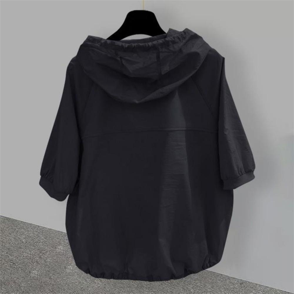 Hooded Short-sleeved T-shirt Men's Trendy Loose Work Clothes Splicing Niche Shirt