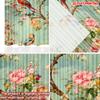 2D flat printing 2pcs Curtain Party Curtains Birds and Blossoms Digital Printed Polyester Drapes Family Party Decoration for