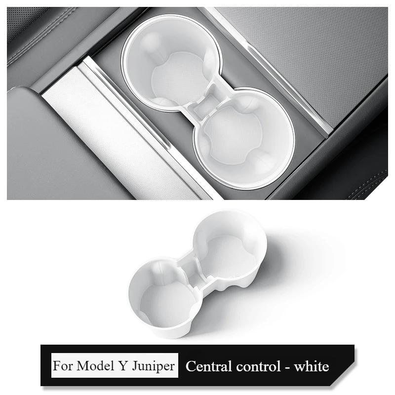 Cup Holder for Tesla Model Y Juniper 2025 Center Console Storage Box Armrest Organiser Non-slip Insert Phone Holder Accessories
