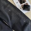 Li Wanjun Korean Style High-Waist Straight Leg Slimming Denim with Large Particle Rhinestones