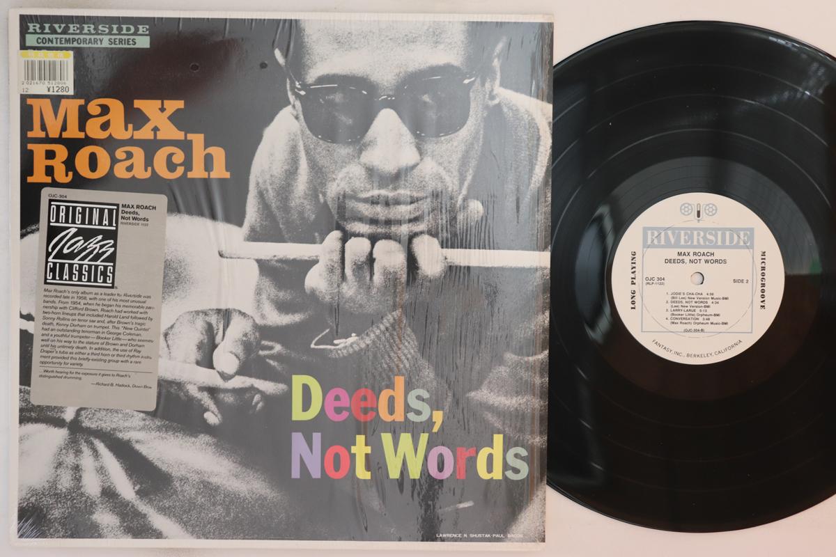 

LP Record MAX ROACH - Deeds, Not Words OJC304 ORIGINAL JAZZ C 1987 US Jazz Used