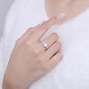 Moissanit S925 Sterling Silber Ring Damen Hoher Sinn Nische Temperament Offener Zeigefinger Ring Schmuck Geschenk