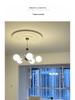 French Cream Bauhaus Chandelier: Retro Light for Living Room & Bedroom