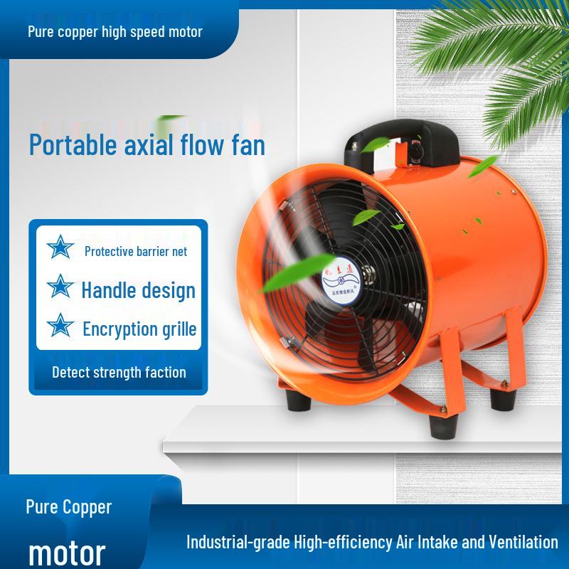220V Portable Axial Exhaust Fan for Tunnel & Marine Ventilation