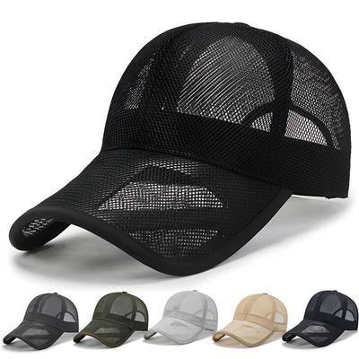 Sommer-Mesh-Baseballmütze, Unisex-Mütze, schnell trocknende Golfmütze, verstellbare Mütze