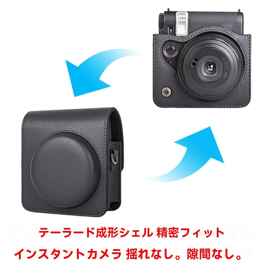 Schutzkamera-Tasche für Fujifilm Instax Mini 99 Sofortbildkamera, passgenau, PU-Leder, Retro-Tasche mit verstellbarem, kompaktem Trage-Aufbewahrungs-Kamera, Gurt,