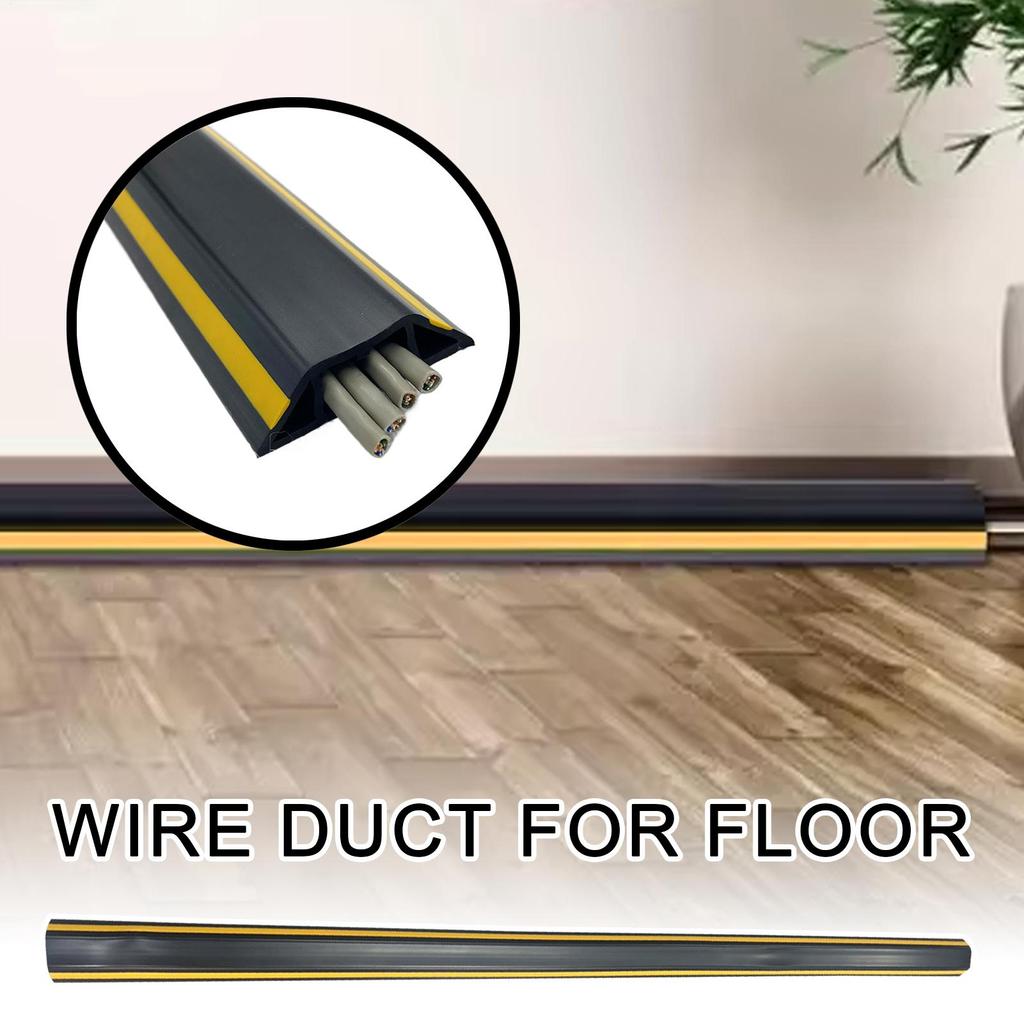 Floor Cable Cover PVC Anti-extrusion Cord Protector Self-Adhesive Power Cable Protector Cable Cover Hider Covers Wire Organizer