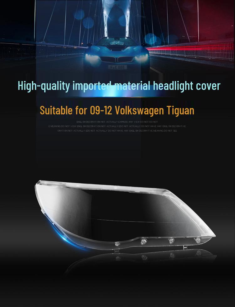 Compatible Transparent Headlight Covers for Tiguan Models 2009-2012