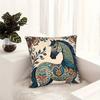 Vikama Bohemian-Style Horse Pillow Cover Soft Machine-Washable Decorative Cushion Case For Home Sofa Bedroom