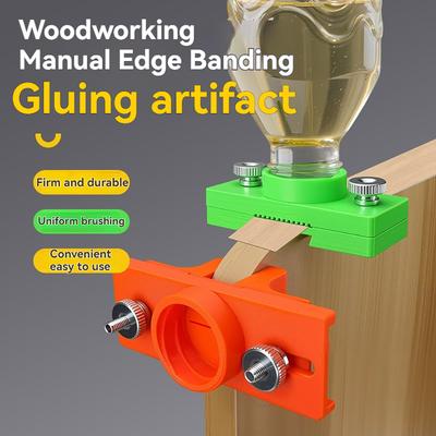 DIY Craft Adjustable Woodworking Edge Banding Glue Applicator Tool for Hand Glued Sealing Artifact 10-50mm