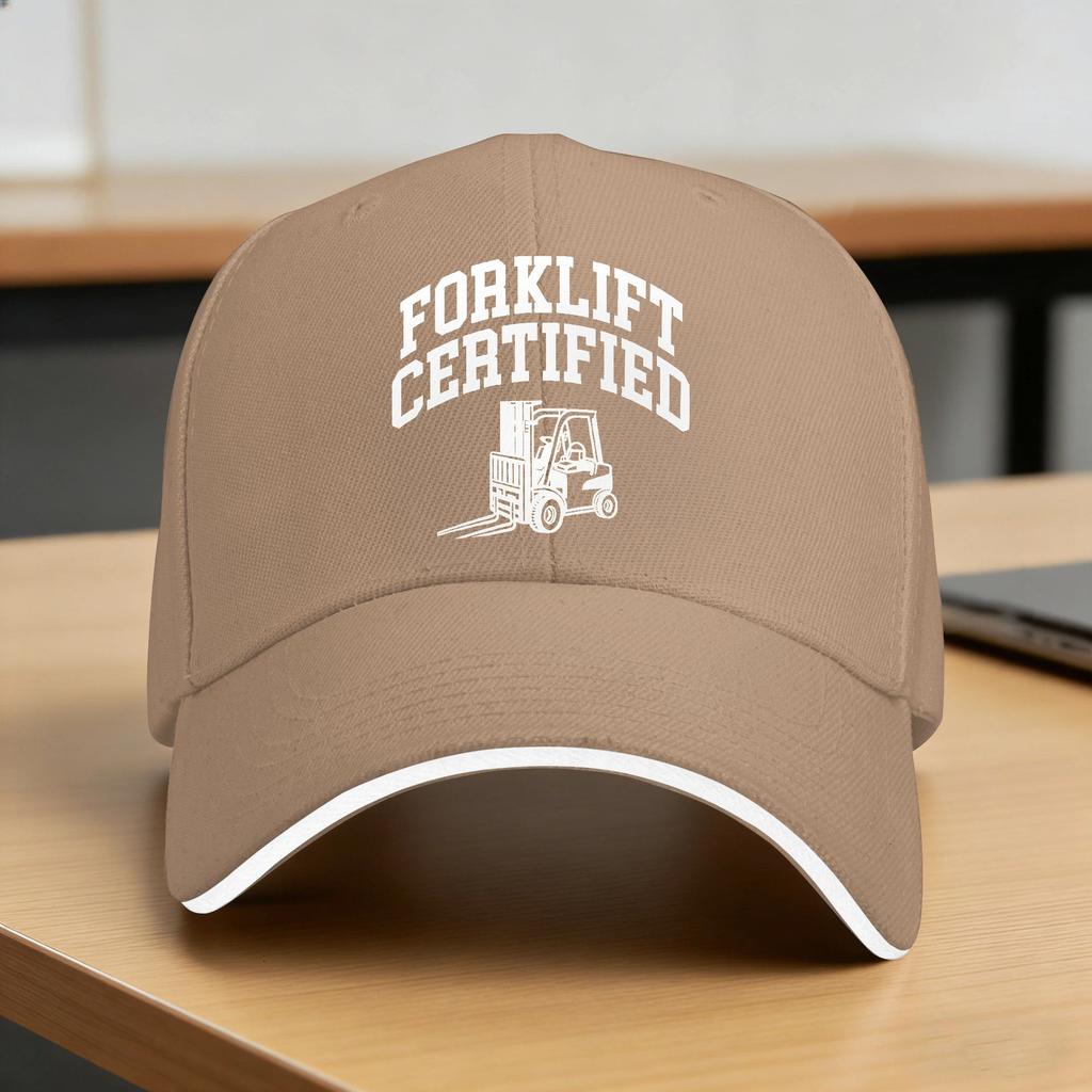Gabelstaplerzertifiziert Meme Lässige Baseballkappe Outdoor-Sport Trucker-Hut Frühling Sonnenschutz Herren Damen Mode Baseballkappen