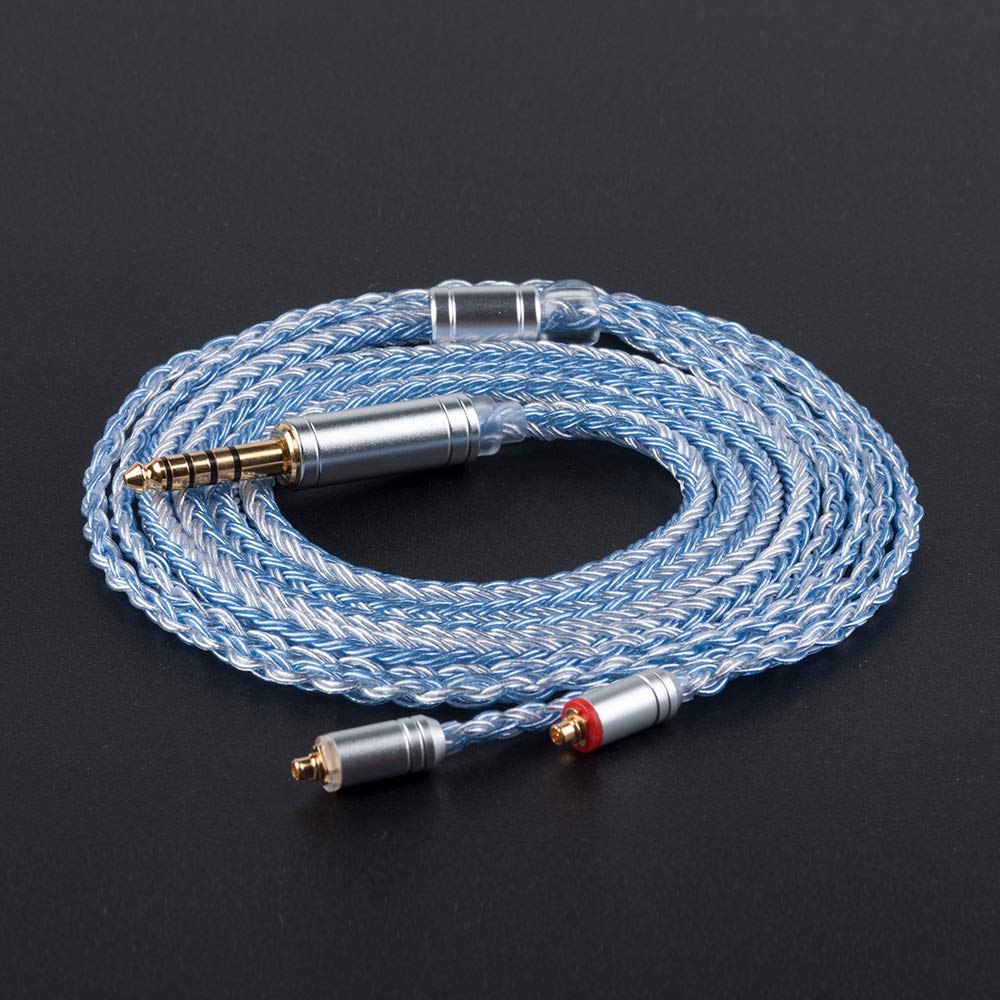 Replacement Earphone Upgrade Compatible with YYX 4849MMCX 3.5mm Cable, 4-pole, 16-core Silver-plated, 3.5mm Cable,