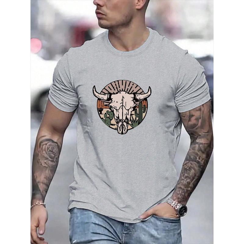 Baseball Printed Men's Round Neck T-shirt Summer Daily Street