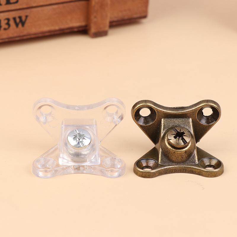 6/10 Set Removable Corner Bracket Zinc Alloy Butterfly Corner Bracket With Screws - Support Connectors For Furniture Drawers