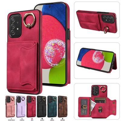 For Samsung Galaxy A52 (4G),A52 5G,A52s 5G Ring Bracket Card Holder Slots Cover Phone Case