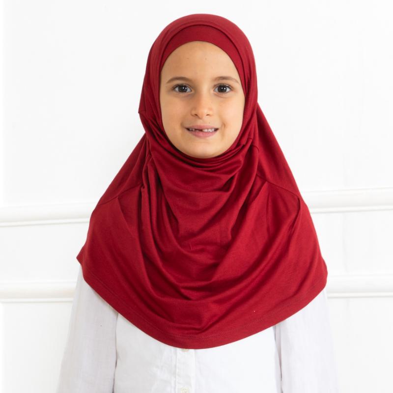 Easy To Wear Hijab For Girls, Muslim Scarf for Kids, Instant Hijabs For Women, Viscose Children Scarves For Ramadan Eid