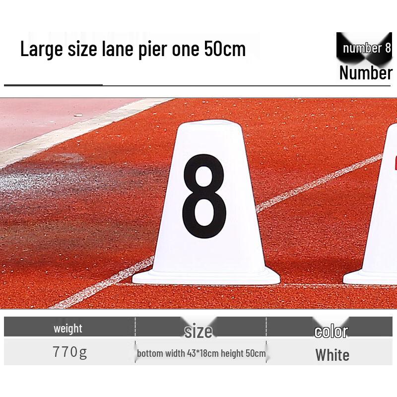 Large Triangular Track and Field Lane Marker