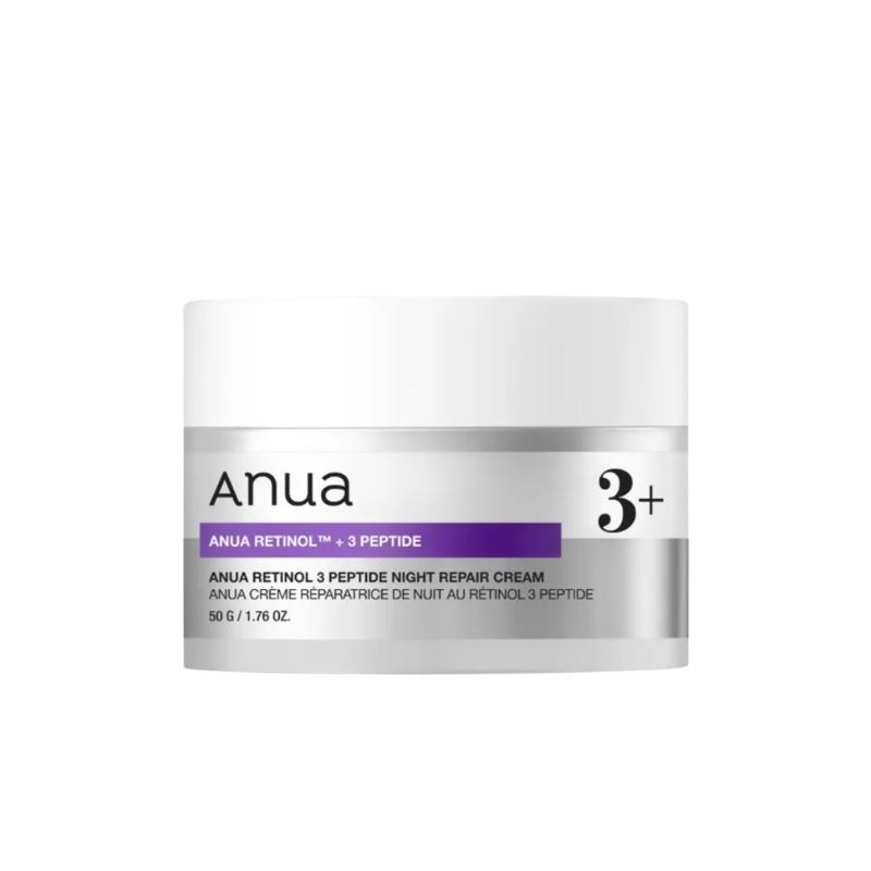 Anua Retinol 0.3% + Peptide Night Repair Cream (50g) | Intense Anti-Aging & Wrinkle Care || Korean Night Cream for Youthful Glow