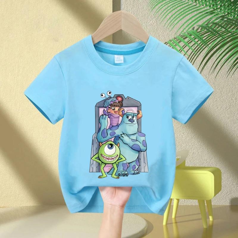 2024 Cute Bear & Baby Panda Graphic T-Shirts Kids Birthday Clothing One Piece Children's Clothes for Boys And Girls