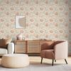 VEELIKE Wallpaper Floral Removable Damask Leaf Heat Sticker Cutting Wall Removable Fusuma Vintage Sticker, Pattern, Wallpaper, Beige, Style, Pattern,