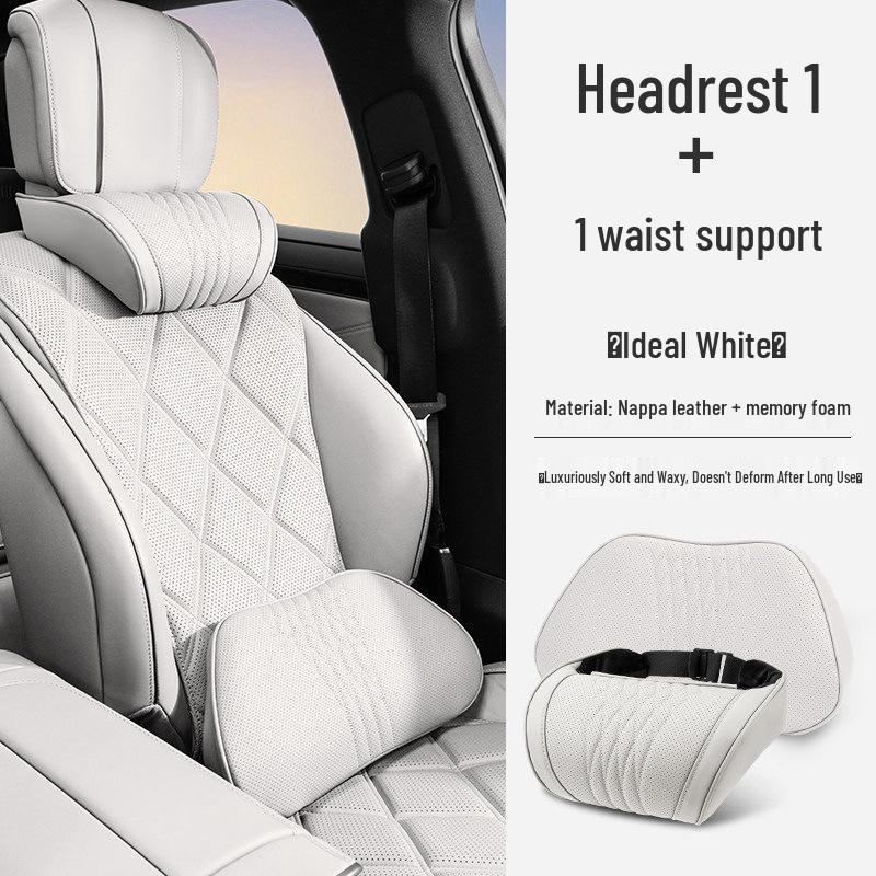 Compatible Neck and Lumbar Support for 26 Nio Models (ES8/ES6/ET5) - Car Headrest Pillow and Backrest Accessories.