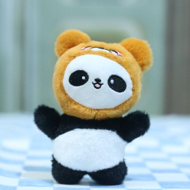 Adorable Panda Plush Keychain Soft Toy Cute Cartoon Animal Accessory For Bags