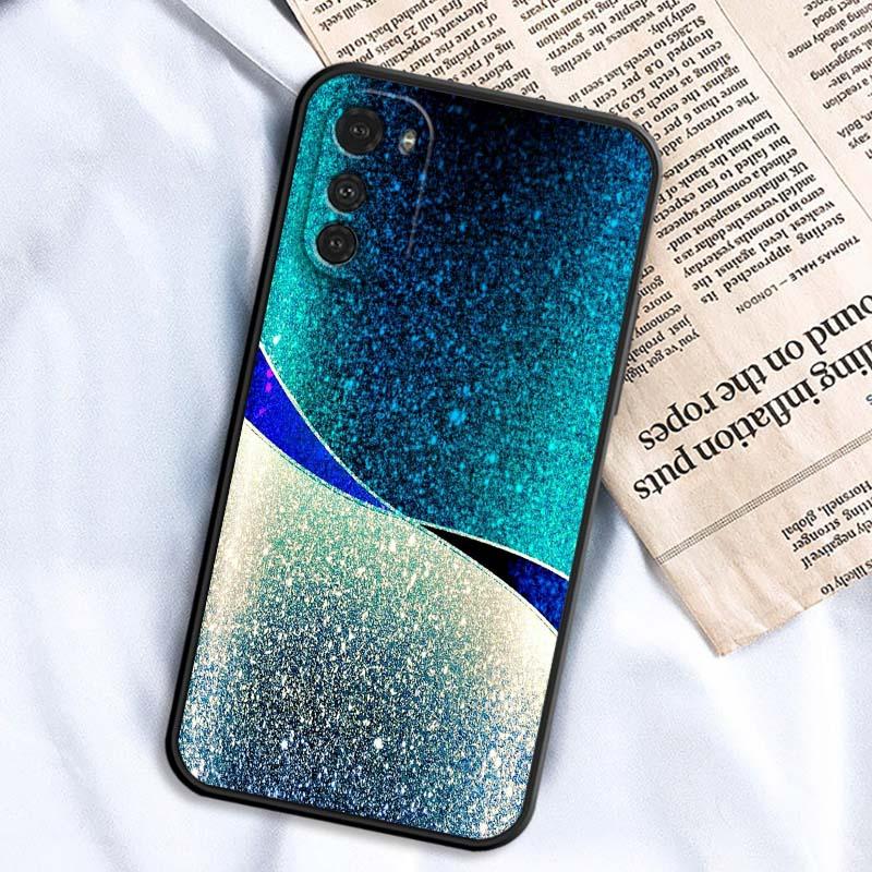 Artistic Metal Style Pattern For Motorola G85 Edge 50 G24 G35 G14 G04 40 G72 G34 G G54 G13 G32 5G Black Phone Case