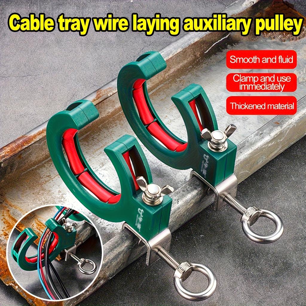 65mm Bridge Pay-off Auxiliary Pulley | Time-Saving & Labor-Saving, Heavy-Duty Metal Construction with Thick Bottom