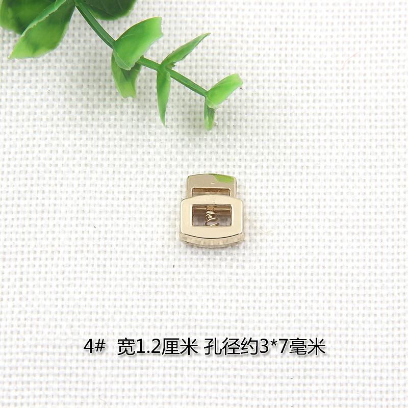 Clothing Metal Spring Buckle Buckle Rope Buckle Alloy Pig Nose Buckle Down Jacket Bell Rope Buckle Elastic Buckle