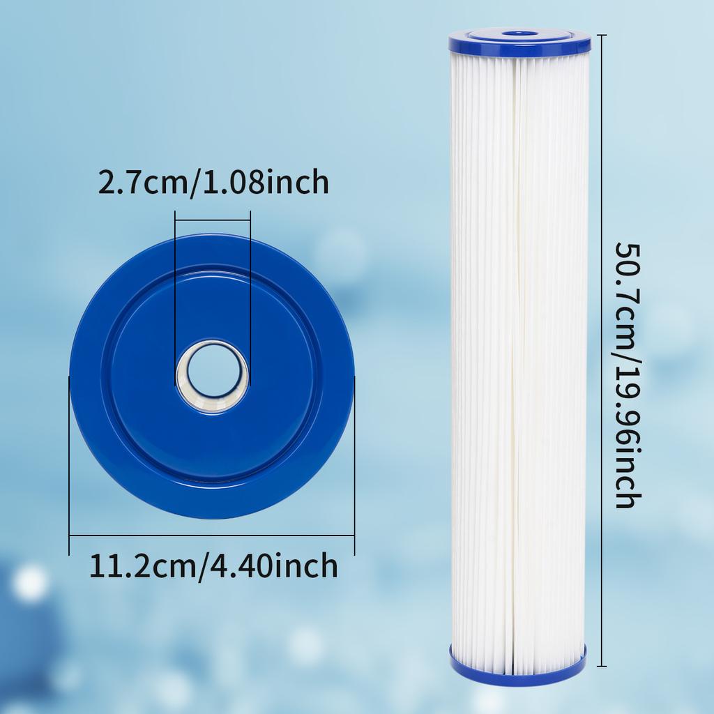 Suitable for ECP5-BB, AP810-2, HDC3001, SPC-45-1005, CP5-BB, ECP1-20BB, PPL20BB whole house sedimentation folding water filter