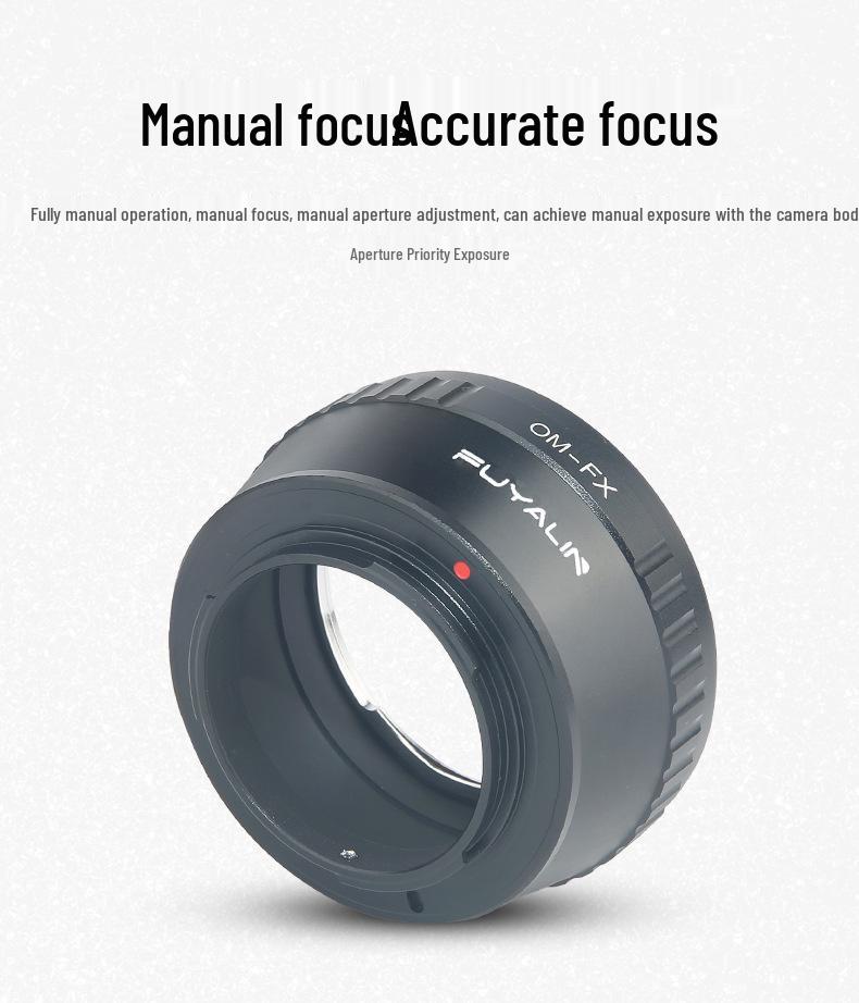 OM-FX Lens Adapter for Olympus OM Lenses To Fujifilm X-Pro1/X-Pro2 Mirrorless Cameras